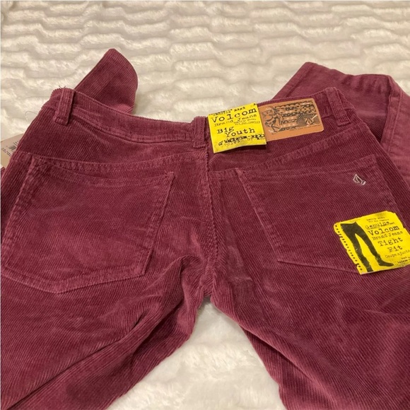 Volcom Corduroy Pants Cabernet Straight Big Youth‎ Size 28 NWT - Picture 6 of 13